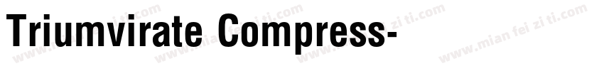 Triumvirate Compress字体转换